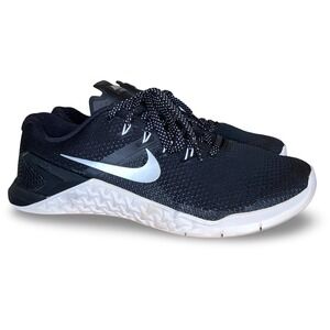 Nike Metcon 4 Black Metallic Training Shoes Women's US 9 CrossFit 924593-001